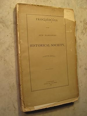 Proceedings of the New Hampshire Historical Society, 1878-84