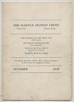 Image du vendeur pour The Science Fiction Critic - October 1937, Volume One, Number Eleven mis en vente par Between the Covers-Rare Books, Inc. ABAA