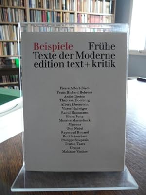Seller image for Beispiele Frhe Texte der Moderne. for sale by Antiquariat Floeder