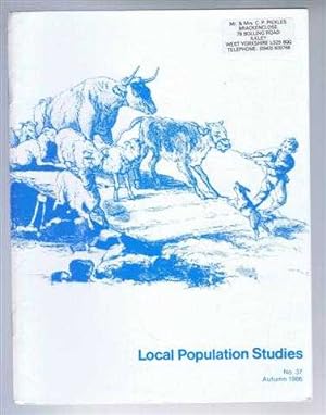 Bild des Verkufers fr Local Population Studies No. 37 Autumn 1986 zum Verkauf von Bailgate Books Ltd