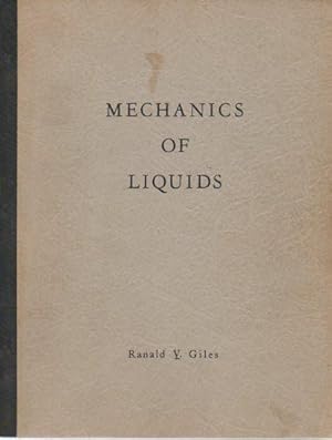 Image du vendeur pour Mechanics of Liquids mis en vente par Bookfeathers, LLC