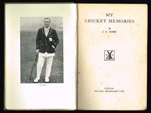 Imagen del vendedor de My cricket Memories a la venta por Antiquarius Booksellers