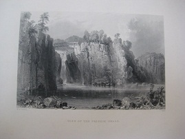 Imagen del vendedor de engraving "View of the Passaicc Falls" a la venta por Alte Bcherwelt