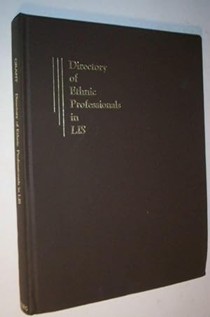 Bild des Verkufers fr The Directory of Ethnic Professionals in LIS. zum Verkauf von GH Mott, Bookseller