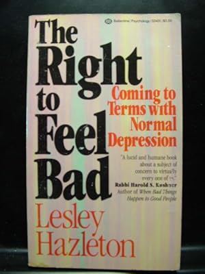 Imagen del vendedor de RIGHT TO FEEL BAD a la venta por The Book Abyss