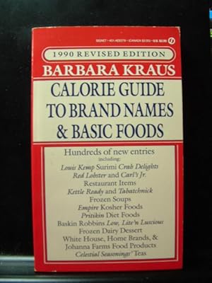 Imagen del vendedor de BARBARA KRAUS CALORIE GUIDE a la venta por The Book Abyss