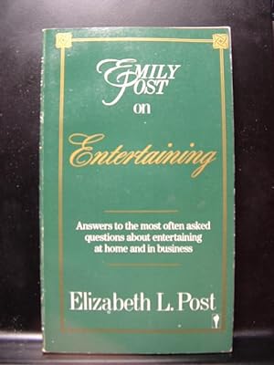 Seller image for EMILY POST ON ENTERTAINING for sale by The Book Abyss