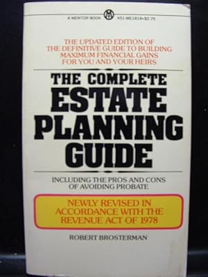 Seller image for THE COMPLETE ESTATE PLANNING GUIDE for sale by The Book Abyss