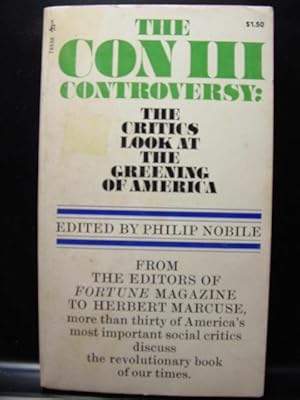 Image du vendeur pour CON III CONTROVERSY ed. by Philip Nobile (1971 PB) mis en vente par The Book Abyss