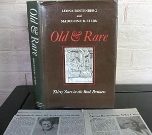 Bild des Verkufers fr Old & Rare: Thirty Years in the Book Business (Signed) zum Verkauf von The Wild Muse
