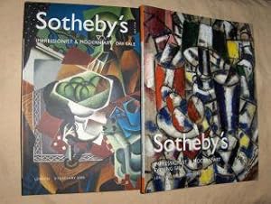 SOTHEBY`S IMPRESSIONIST AND MODERN ART EVENING SALE / IMPRESSIONIST & MODERN ART DAY SALE. 2 Bänd...