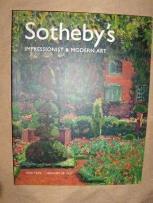 SOTHEBY`S IMPRESSIONIST AND MODERN ART *. New York, 19 January 2005.