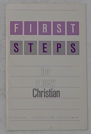 Imagen del vendedor de First Steps for a New Christian a la venta por Faith In Print