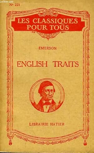 Imagen del vendedor de ENGLISH TRAITS a la venta por Le-Livre