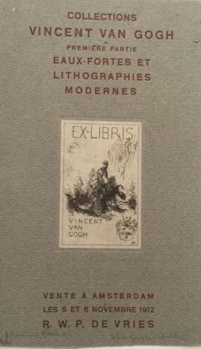 EX-LIBRIS, VINCENT VAN GOGH Cover for catalog