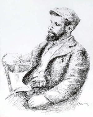 PORTRAIT OF LOUIS VALTAT From Douze Lithographs Originales de Pierre-Auguste Renoir.