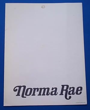 Seller image for Norma Rae (1979) Original Four-Page Advance Press Screening Program Publicity Promotional Film Movie (Starring Sally Field, Beau Bridges, Ron Leibman, Pat Hingle) for sale by Bloomsbury Books