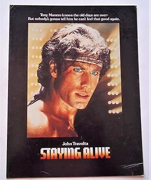 Seller image for Staying Alive (1983) Original Two-Page Advance Press Screening Program Publicity Promotional Film Movie (Starring John Travolta and Cynthia Rhodes) for sale by Bloomsbury Books