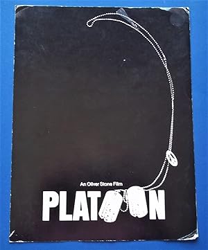 Seller image for Platoon (1986) Original Two-Page Advance Press Screening Program Publicity Promotional Film Movie (Starring Tom Berenger, William Dafoe, Charlie Sheen, and Forest Whitaker) for sale by Bloomsbury Books