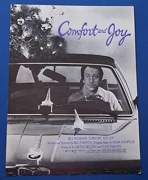 Seller image for Comfort and Joy (1984) Original Two-Page Advance Press Screening Program Publicity Promotional Film Movie (Starring Bill Paterson and Eleanor David) for sale by Bloomsbury Books