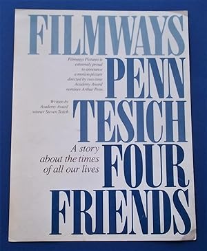 Seller image for Four Friends (1981) Original Two-Page Advance Press Screening Program Publicity Promotional Film Movie (Starring Craig Wasson, Jodi Thelen, and Jim Metzler) for sale by Bloomsbury Books