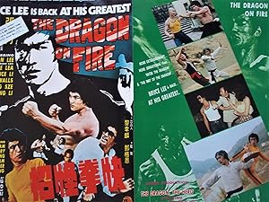 Bild des Verkufers fr The Dragon on Fire (1978) Original Promotional Promo Glossy Brochure Film Movie (Starring Dragon Lee [Bruce Lei], Bruce Lea, Bruce Li, Samuel Walls, Yang Sze, and Chang Li) zum Verkauf von Bloomsbury Books