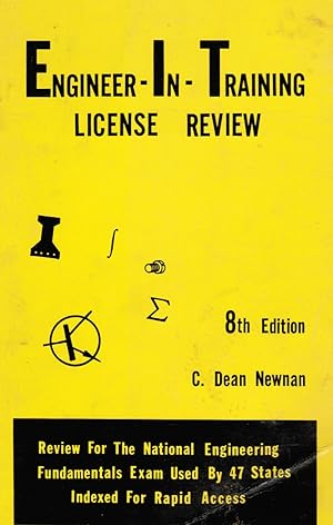 Engineer-in-training License Review: Review For The National Engineering Fundamentals Exam Used B...