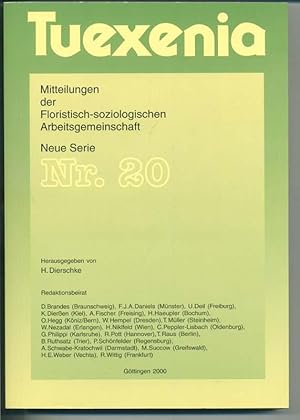 Tuexenia - Mitteilungen der Floristisch-soziologischen Arbeitsgemeinschaft - Neue Serie Nr. 20