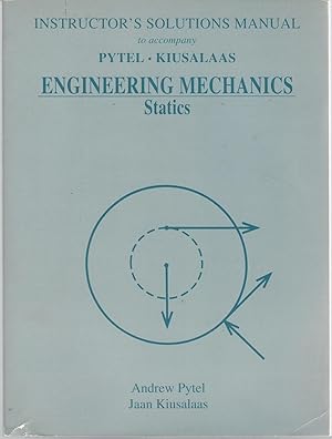 Imagen del vendedor de Instructor's Solutions Manual to accompany Engineering Mechanics Statistics a la venta por Dorley House Books, Inc.