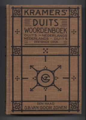 Kramer's Duits Woordenboek. Duits - Nederlands. Nederlands - Duits.