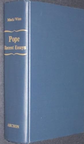 Pope: Recent Essays by Several Hands (Essential Articles Ser.)