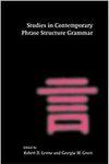 Image du vendeur pour Studies in Contemporary Phrase Structure Grammar mis en vente par Mahler Books