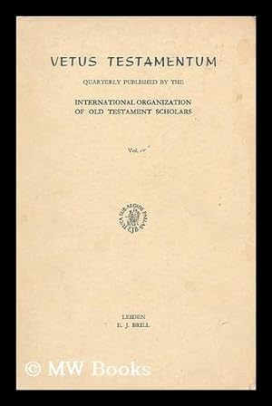Seller image for Vetus Testamentum : Vol IV, Part I for sale by MW Books