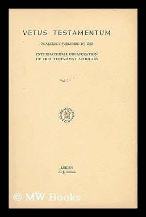 Seller image for Vetus Testamentum : Vol IV, Part 2 for sale by MW Books