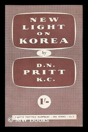 Imagen del vendedor de New Light on Korea / by D.N. Pritt a la venta por MW Books