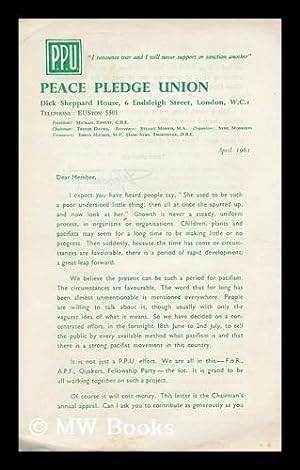 Seller image for The Peace Pledge Union for sale by MW Books
