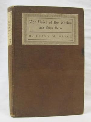 Image du vendeur pour The Voice of the Nation and Other Verse mis en vente par Princeton Antiques Bookshop