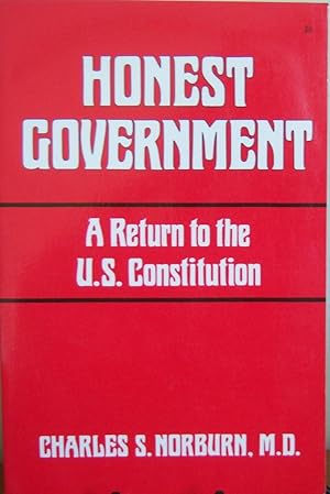 Seller image for Honest Government. for sale by First Class Used Books