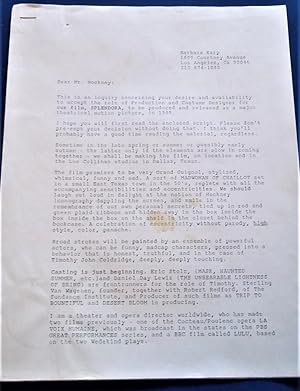 Original Typed And Signed Two-Page Letter (1988] From Barbara Karp to Artist David Hockney