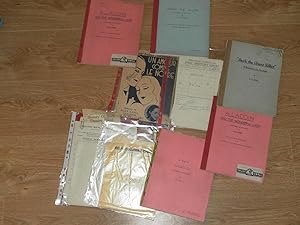 A Small Archive of Material Including Correspondence, Financial Records, Old French Sheet Music a...