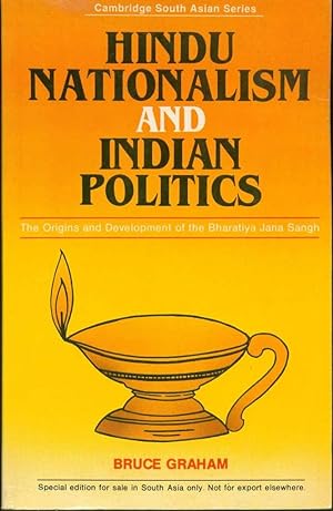 Bild des Verkufers fr Hindu Nationalism and Indian Politics: The Origins and Development of the Bharatiya Jana Sangh zum Verkauf von Book Dispensary