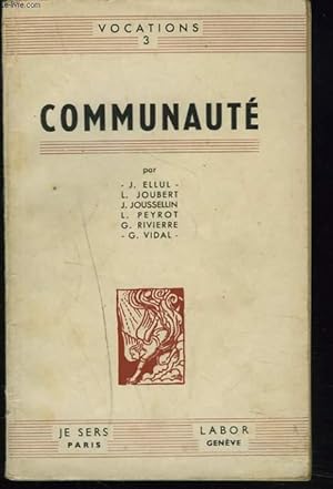 Seller image for COMMUNAUTE for sale by Le-Livre