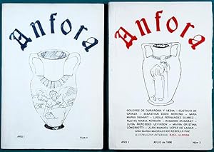 Revista de Poesía ÁNFORA. Año I, núms. 1 & 2. s.a. & Julio 1986. Los dos primeros números de la r...