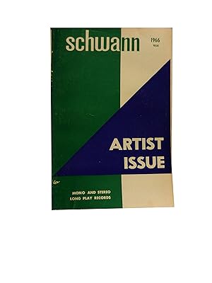 1966 Schwann Catalog Artist Issue Mono and Stereo Long Play Records