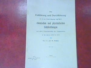 Image du vendeur pour Die Einfhrung und Durchfhrung der in den Unterrichtsgang eingefgten chemischen und physikalischen Schlerbungen auf allen Klassenstufen des Johanneums in den Jahren 1906 bis 1913 mis en vente par books4less (Versandantiquariat Petra Gros GmbH & Co. KG)