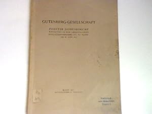 Immagine del venditore per Zehnter Jahresbericht, erstattet in der ordentlichen Mitgliederversammlung zu Mainz am 25. Juni 1911. venduto da books4less (Versandantiquariat Petra Gros GmbH & Co. KG)