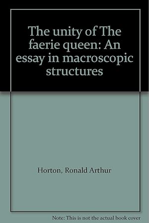 The Unity of The Faerie Queene