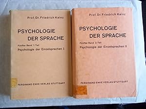 Psychologie Der Sprache. Band 5 Parts 1 & 2. Psychologie Der Einzelsprachen. TWO VOLUMES.