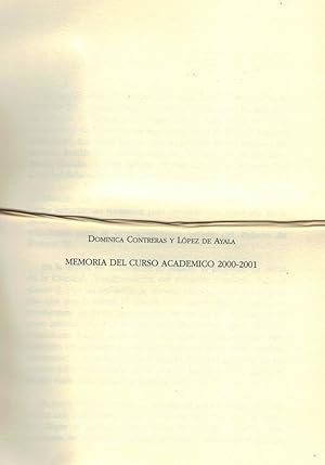 Imagen del vendedor de MEMORIA DEL CURSO ACADMICO 2000-2001. a la venta por Librera Torren de Rueda