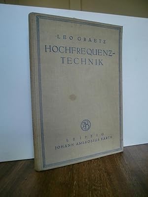 Image du vendeur pour Hochfrequenztechnik mis en vente par Antiquarische Bcher Schmidbauer